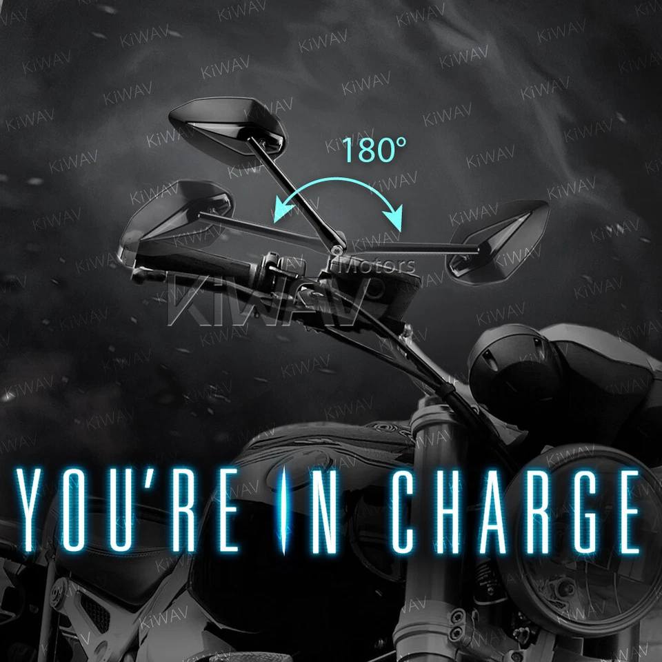 Espejos retrovisores Venom dobles negros 10 mm y 5/16" para Suzuki Bandit GS400 SV GS 1250 ABS Foto 4 de 4