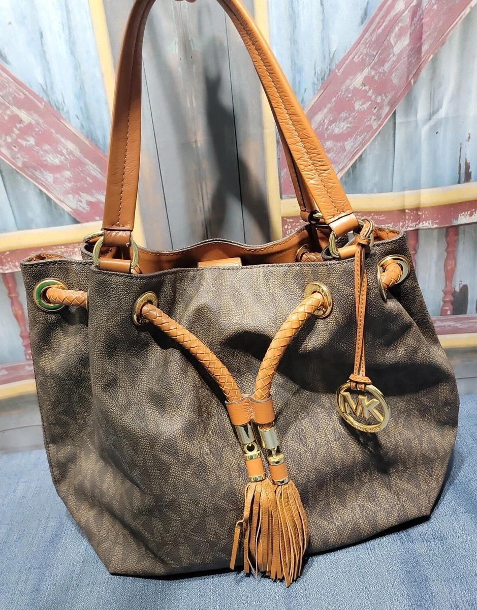 kors jet set tote brown