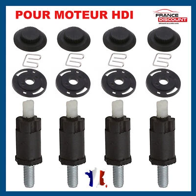 Clip Silent-Bloc de Cache Moteur pour C4 C5 206 306 307 308 406 407 806 2.0 HDI - Photo 1/4