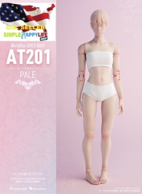 1/6 female body Worldbox AT201 Pale Durable 12'' Figure for hot toys Phicen  USA 