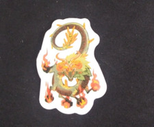 Magical Fantasy Dragon Sticker 1.75" x 1.5" X 
