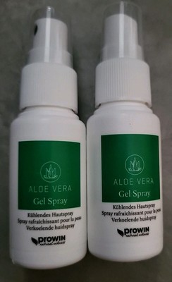 proWIN Aloe Vera Gel Spray 30ml 99,5% Aloe Vera -- NEU -- Doppelpack 2x30ml