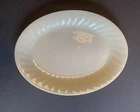 Vintage Fire-King Ivory Swirl dinnerware, likely a plate or platter 12 Inches