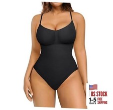 Shapewear Bodysuit Tummy Control for Women Seamless 5X-Large-6X-Large A1-black