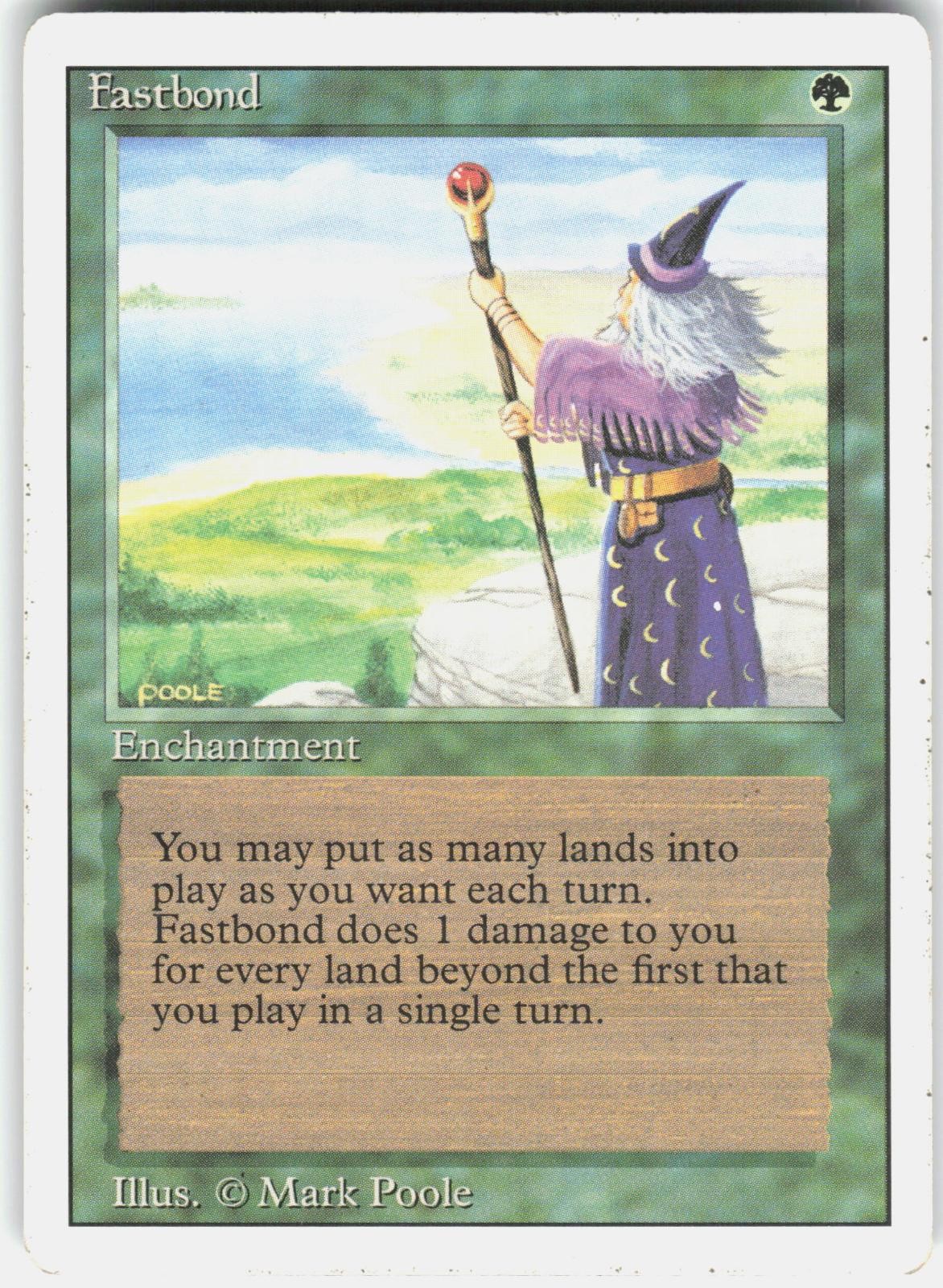 Fastbond Rare Revised Edition Magic: The Gathering Heavily Played