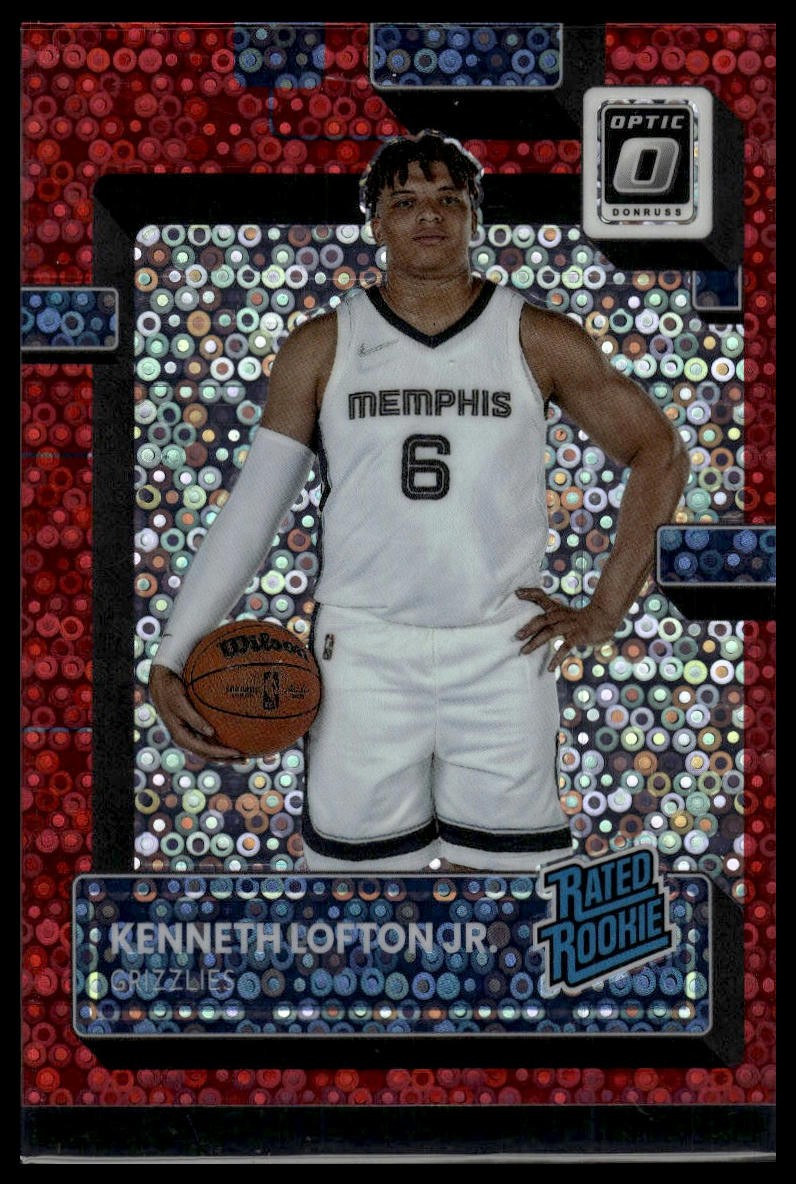 2022-23 Donruss Optic #202 Kenneth Lofton Jr. Fast Break Red #/75 SN