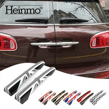 Guarnizione copri maniglia porta bagagliaio posteriore auto Union Jack grigia per MINI Clubman R55 08-14