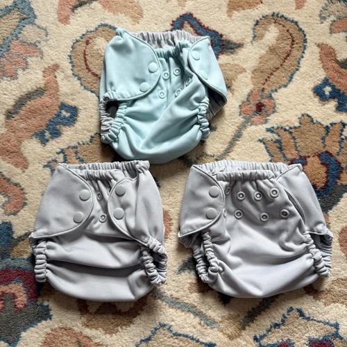 Esembly Baby Outer Cloth Diaper Cover Lot Of 3 - Size 1 (7-17lbs) Green