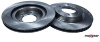 2X Bremsscheibe Maxgear 19-2391 2 Bremsscheiben Vorderachse Vorne