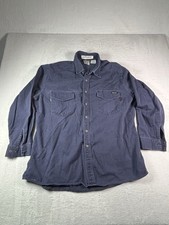 Workrite Button Down Shirt Men's 50R XL Flame Resistant Regular Long Sleeve