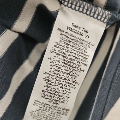 Seasalt Sailor Top Size 16 Falmouth Breton Nickel Chalk 100% Organic Cotton BNWT - Picture 6 of 6