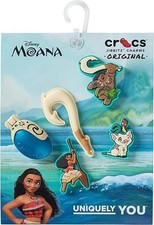 Crocs Jibbitz Disney Princess Shoe Charm Packs, Moana, 5-Pack