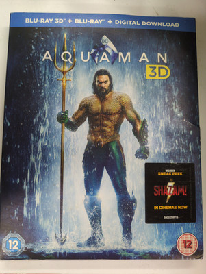 Aquaman 3D Blu Ray SEALED Region Free UK Release