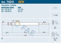FAE GlüHkerze 74241 FüR MERCEDES-BENZ