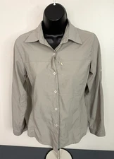 Mountain Hardwear Women's Nylon Long Sleeve Performance Top Gray Size Sm Outdoor