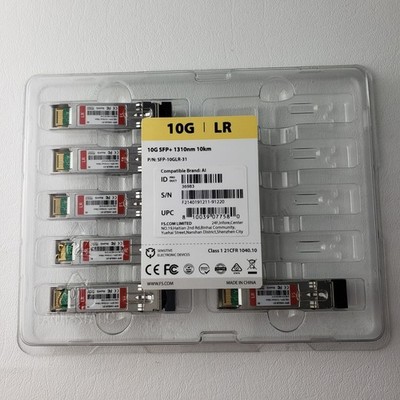 Arista Networks SFP-10G-LR Compatible 10GBASE-LR SFP+ Optical Transceiver Lot 6