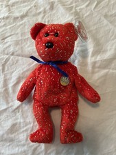 TY Beanie Baby - DECADE the Bear (Red Version) (8.5 inch)