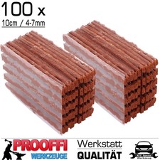 100x Reparaturstopfen Reifen Undicht Flicken Reparatur Vulkanisierstreifen 100mm