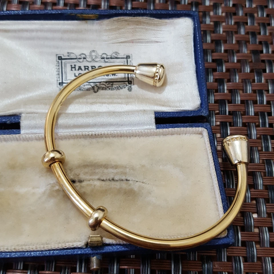 Links Of London 925 Sterling Silver Bracelet, 18k Gold Vermeil Amulet Bangle - Image 3 of 4