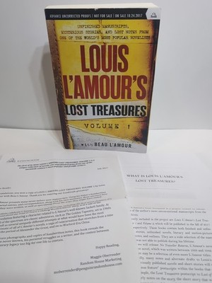 Louis L'Amour's Lost Treasures: Volume 1 - ADVANCE UNCORRECTED PROOF Copy 