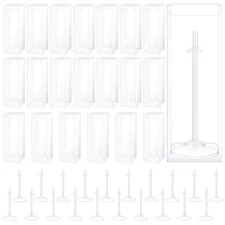 10 Sets Doll Display Stands with Gift Boxes Action Figure Stands for 9 to 12 ...