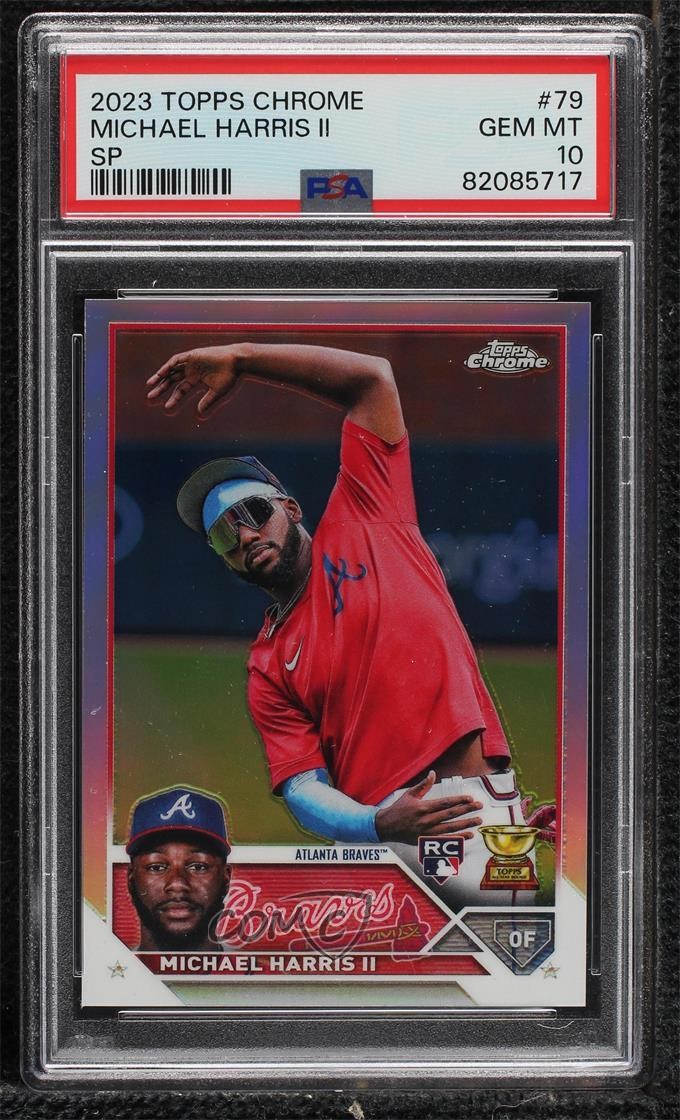 2023 Topps Chrome Image Variation SP Michael Harris II #79 PSA 10 GEM MT 0zb7