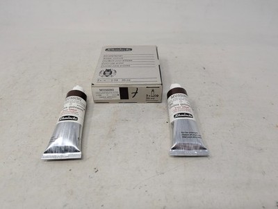 Schmincke Mussini Resin-Oil Colour No.666 Burnt Umber 35 ml Tube x2  (99)