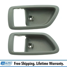 2pc Interior Door Handle Bezel Set Stone Gray LH RH Sides for Toyota Avalon