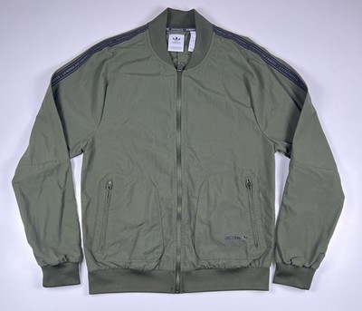 Adidas Jacke gegen Wind Grün Khaki Größe S Mann Herren Leicht Jacke