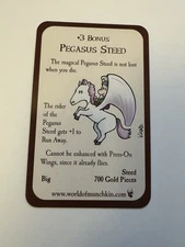 +3 Bonus Pegasus Steed Munchkin Promo Steve Jackson Games SJG Kovalic