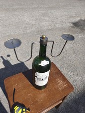 Vintage style Candle Holder, balances on wine bottle.