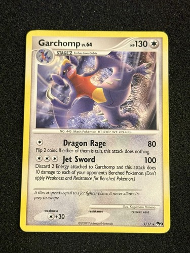 Pokémon TCG Pop Series 9 Garchomp Lv. 64 1/17 Non-Holo Lightly Played Vintage