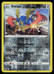Zacian 139/192 Rebel Clash Reverse Holo Rare