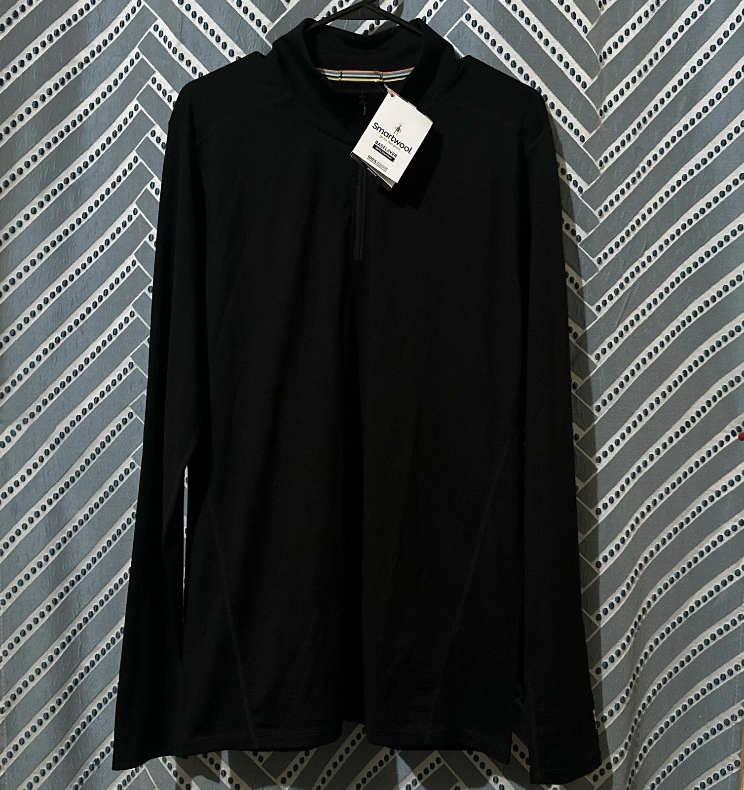 Smartwool Merino 150 Long Sleeve 1/4 Zip Base Layer Top Black Men’s Size Medium
Opens in a new windo