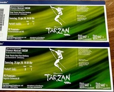 Tarzan Das Musical Hamburg 2 Tickets 25.April 2026 Reihe 8