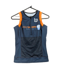 LN Wattie Ink Tri Top Women's Medium Half Zip Triathlon Speed Sherpa Aero Tank