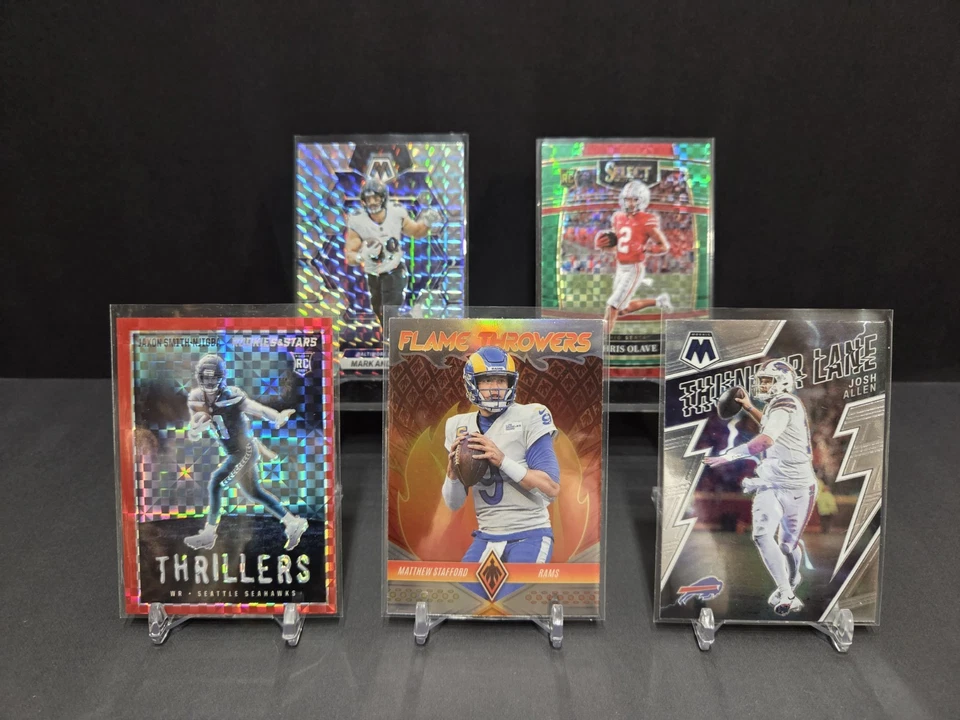 Paquete apilado NFL 2018-2025 - Mejor repaquete de 15 tarjetas 🔥 Prizm, Mosaic, SP, RC LEER Foto 4 de 4