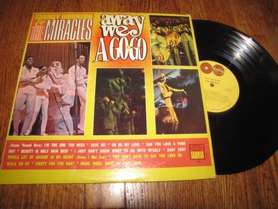 SMOKEY ROBINSON & THE MIRACLES - AWAY WE A GO-GO - TAMLA RECORDS LP