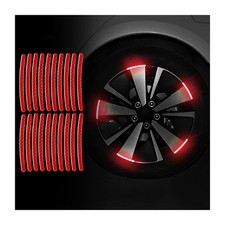 20PCS Reflective Car Wheel Decorative Stripe Stickers, Night Safety Warning Tape