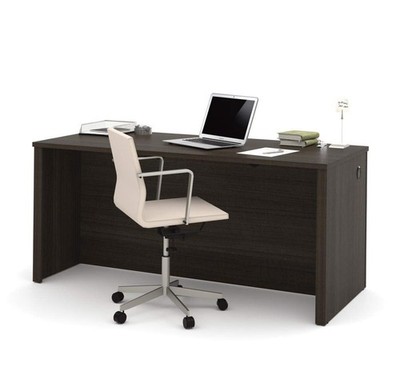Bestar Embassy 66'' Executive Desk in Dark Chocolate