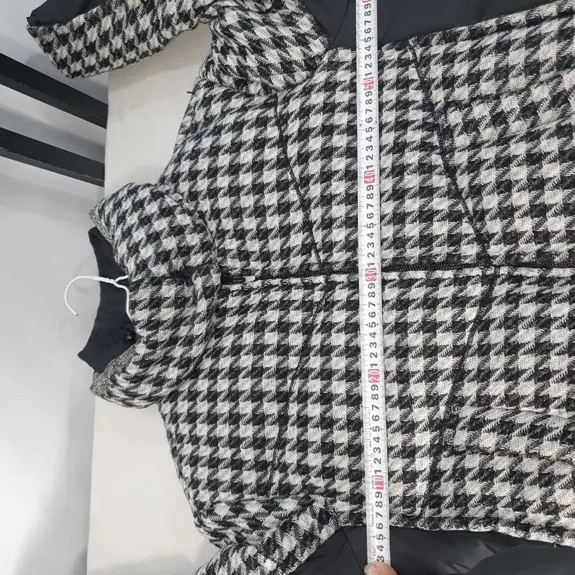 System Padding Tweed Houndstooth Coat - Women's O… - image 7