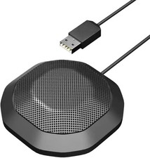 360 Computer Microphone for Desktop , USB Conference PC Mic, Noise-Canceling T