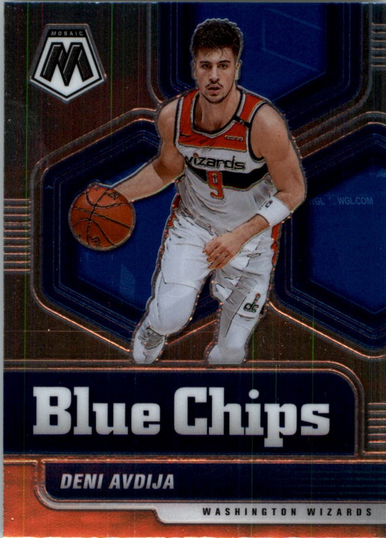 2020-21 Panini Mosaic Blue Chips #3 Deni Avdija - BSK