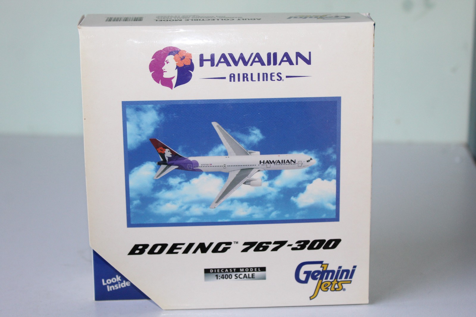 GEMINI JETS 1:400 BOEING 767-300 - HAWAIIAN AIRLINES N580HA GJHAL225
