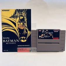 Batman Returns Super Nintendo SNES Cartridge + Manual Tested