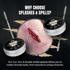 Splashes Spills Scar Wax 30g w/ spatula