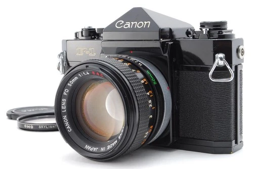 [Exc+5] Canon F-1 Early + FD 50mm F1.4 s.s.c. ssc Film Camera Lens From JAPAN