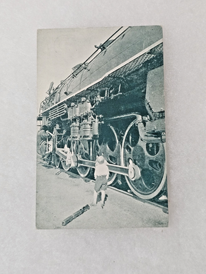 #ad Northern Pacific Postcard New Roller Bearing Power Locomotive North Coast Boy $7.50