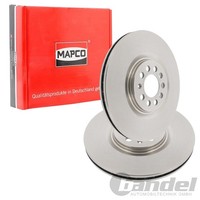 2X Mapco Bremsscheiben 312Mm BelÜFtet Vorne Passend FüR Audi A1 A3 TT Seat Ibiza