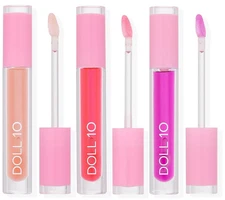 Doll 10 Perfect Pout HydraPlump Lip Water Gloss Trio A648928 NEW